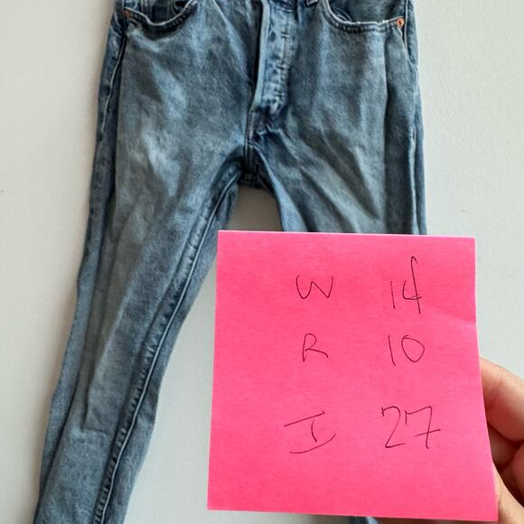 Vintage Levi x White Oak Cone Distressed Jeans -28 - Picture 3 of 8